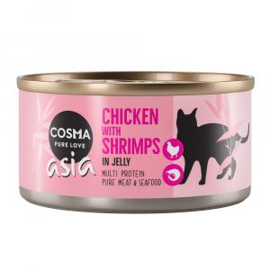 Megapakiet Cosma Asia, 24 x 170 g - Kurczak z krewetkami