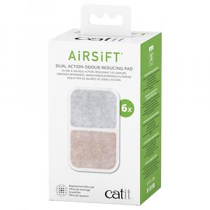 Catit Airsift Dual Action wkłady filtrujące zapachy - 6 sztuk