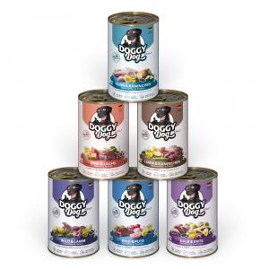 DOGGY Dog Adult, 6 x 400 g - Pakiet mieszany 1 (6 odmian)