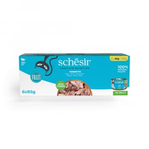 Schesir Complete Nutrition, filet w galarecie, 6 x 85 g - Tuńczyk