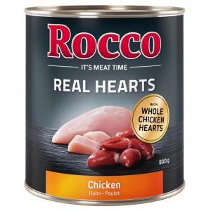 Rocco Real Hearts, 6 x 800 g - Kurczak z całymi sercami kurczaka