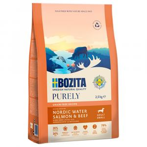 Bozita Dog Purely Adult Small Grain Free, łosoś i wołowina - 2,5 kg