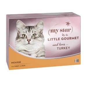 Megapakiet My Star is a little Gourmet, mus, 48 x 85 g - Indyk z bazylią