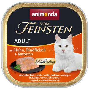 Animonda vom Feinsten Adult z nadzieniem, 6 x 100 g - Kurczak, wołowina i marchewki