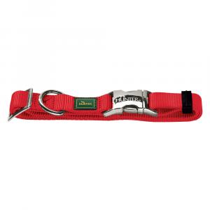 Obroża z zapięciem aluminiowym HUNTER Vario Basic, czerwona - Rozm. XL: obwód szyi: 45-65 cm