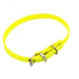 Heim Biothane® nitowana obroża dla psa, neonowo-żółta - Obw. szyi 32 - 39 cm, szer. 13 mm