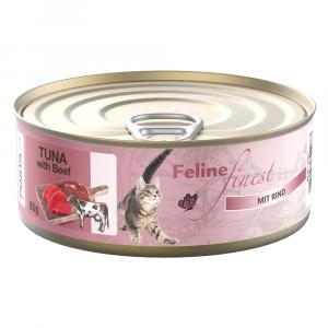 Feline Finest, 85 g - Tuńczyk z wołowiną