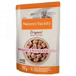 Nature's Variety Original Paté No Grain, 12 x 70 g - Wołowina i kurczak