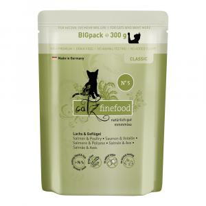 Catz finefood, 6 x 300 g - Łosoś z drobiem