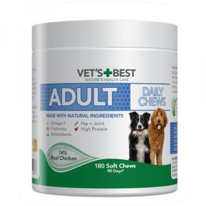 Vet's Best Adult Daily Chews, kurczak - 400 g (180 tabletek do żucia)