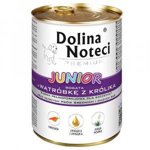 Megapakiet Dolina Noteci Premium Junior, 48 x 400 g - Wątróbka z królika