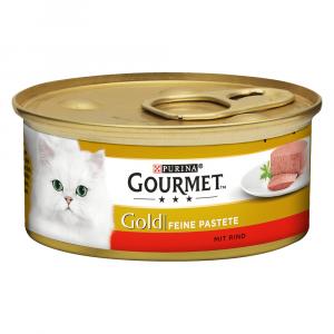 Korzystny pakiet Gourmet Gold Feine Pastete, 24 x 85 g - Pakiet mięsny 1 (kurczak, wołowina)