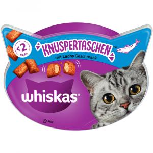 Whiskas Temptations, chrupiące poduszeczki - Łosoś, 4 x 60 g