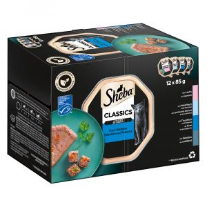 Megapakiet Sheba tacki, 96 x 85 g - Classics (pasztet)