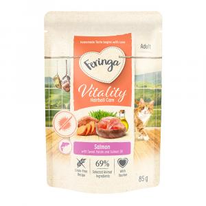 Korzystny pakiet Feringa Vitality Hairball Care - Anti-hairball łosoś, 24 x 85 g
