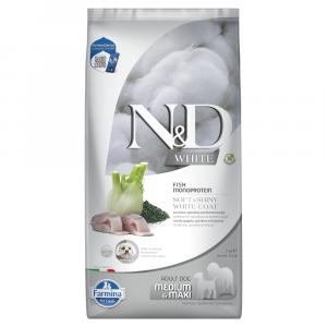 Farmina N&D Dog Adult Medium/Maxi White labraks, koper włoski i spirulina - 7 kg