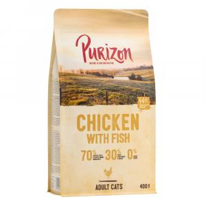 20% taniej! Purizon - bez zbóż, karma sucha, 400 g - Adult dla kota, kurczak i ryba