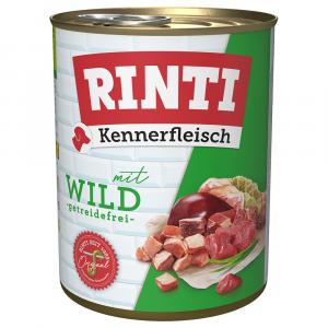 Megapakiet RINTI Kennerfleisch, 24 x 800 g - Dziczyzna
