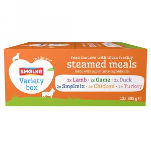 Smølke Steamed Meals, 12 x 395 g - Pakiet mieszany I (6 smaków)