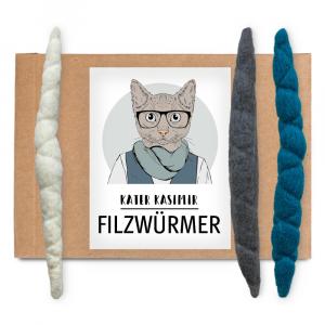Kater Kasimir, robaczki z filcu - Zestaw (3 szt.)