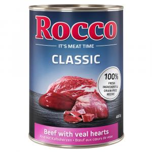 Pakiet mieszany Rocco Classic, 12 x 400 g - Wołowina z sercami cielęcymi