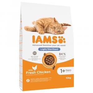 15% taniej! IAMS, karma sucha dla kota, 10 kg - Advanced Nutrition Sterilised Cat z kurczakiem