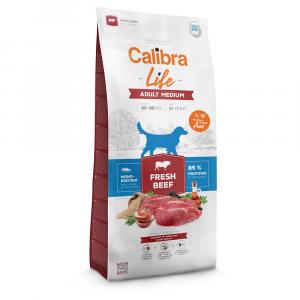 Calibra Life Adult Medium Breed, ze świeżą wołowiną - 12 kg