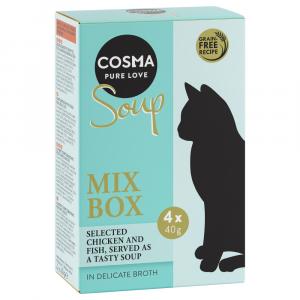 Mieszany pakiet próbny Cosma Soup, 4 x 40 g - Mix 1 (4 smaki)