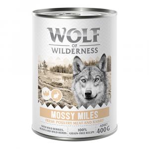 Wolf of Wilderness Adult “Expedition”, 6 x 400 g - Mossy Miles - Drób z królikiem