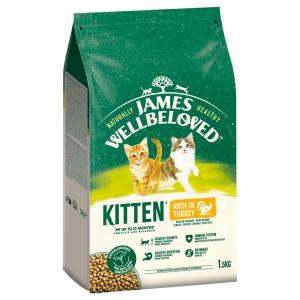 James Wellbeloved Kitten Hypoallergenic, indyk i ryż - 3 x 1,5 kg