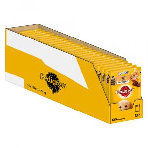 15% taniej! Pedigree, saszetki/puszki, różne rodzaje - Junior Kurczak w galarecie, 24 x 100 g