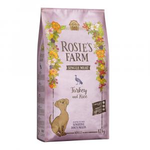 Rosie's Farm Single Meat Adult, indyk z ryżem - 12 kg