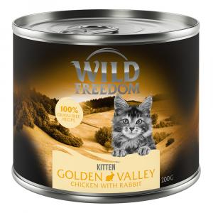 Wild Freedom Kitten, 12 x 200 g - Golden Valley – Królik i kurczak