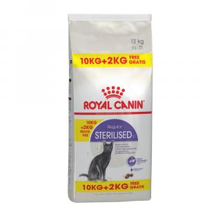 10 + 2 gratis! Royal Canin różne rodzaje, 12 kg - Sterilised 37