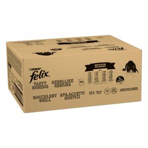 Megapakiet Felix Tasty Shreds, w sosie, 80 x 80 g - Mięsne i rybne smaki