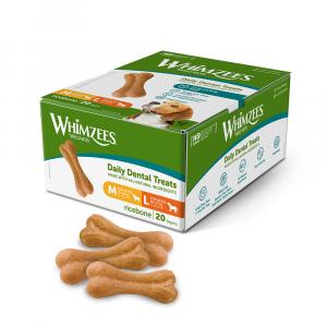 15% taniej! Whimzees by Wellness, przysmaki dla psa - Ricebones, rozmiarM/L: dla średnich i dużych psów (12-27 kg, 20 szt.)