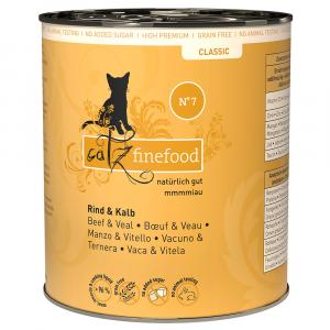 11 + 1 gratis! catz finefood w puszkach, 12 x 800 g - Wołowina z cielęciną