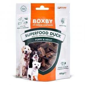 Boxby Superfood Snacks z kaczką, groszkiem i żurawiną - 120 g
