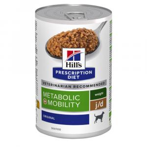 24 + 12 gratis! Hill's Prescription Diet, karma mokra, 36 x 350 g / 360 g / 370 g - Metabolic + Mobility, 36 x 370 g
