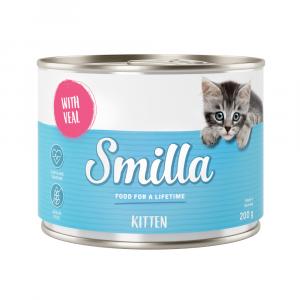Korzystny pakiet Smilla Kitten, 12 x 200 g - Cielęcina i kurczak