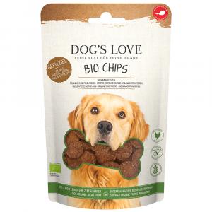 Dog´s Love Bio Chips, z ekologicznym drobiem - 150 g