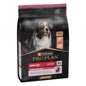 PURINA PRO PLAN Medium Adult Sensitive Skin, łosoś i ryż - 3 kg