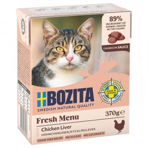 20% taniej! Bozita Tetra, karma mokra, 12 x 370 g - W sosie, wątróbka z kurczaka