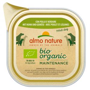 15% taniej! Almo Nature BioOrganic Maintenance, karma mokra dla psa, 6 x 100 g - Z biokurczakiem i biowarzywami