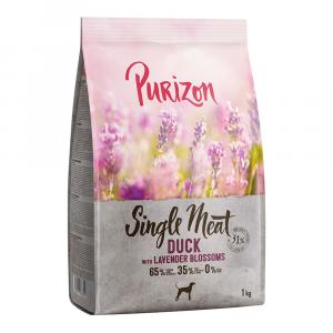 Purizon Single Meat Adult, kaczka z jabłkiem i kwiatami lawendy - 1 kg