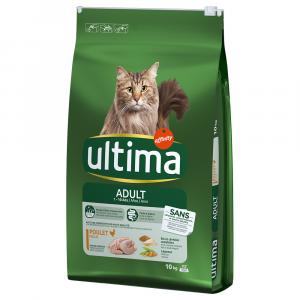 8,5 + 1,5 kg gratis! Ultima, karma sucha dla kota, 10 kg - Cat Adult, kurczak