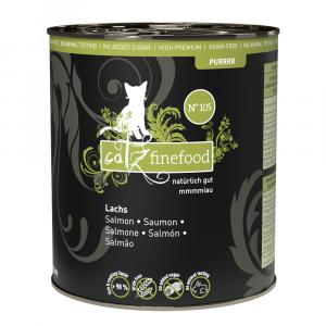 Catz finefood Purrrr, 12 x 800g/750g - No. 105: Łosoś, 12 x 750 g