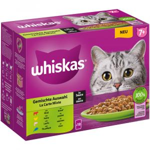 Whiskas Senior w saszetkach, 12 x 85 g - 7+ Wybór dań mieszanych w sosie