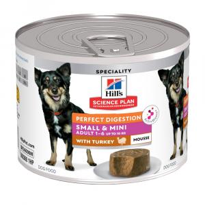 Hill's Science Plan Perfect Digestion Adult Small & Mini Mousse - Indyk, 12 x 200 g