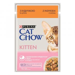 PURINA Cat Chow, 26 x 85 g - Kitten, indyk